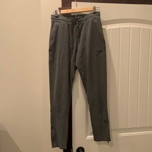 Men’s Gymshark gray workout pants, size medium